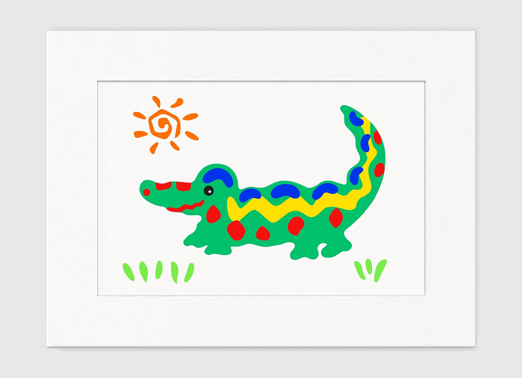 Crocodile Rock Art Print - Kids Wall Art Collection-Di Lewis