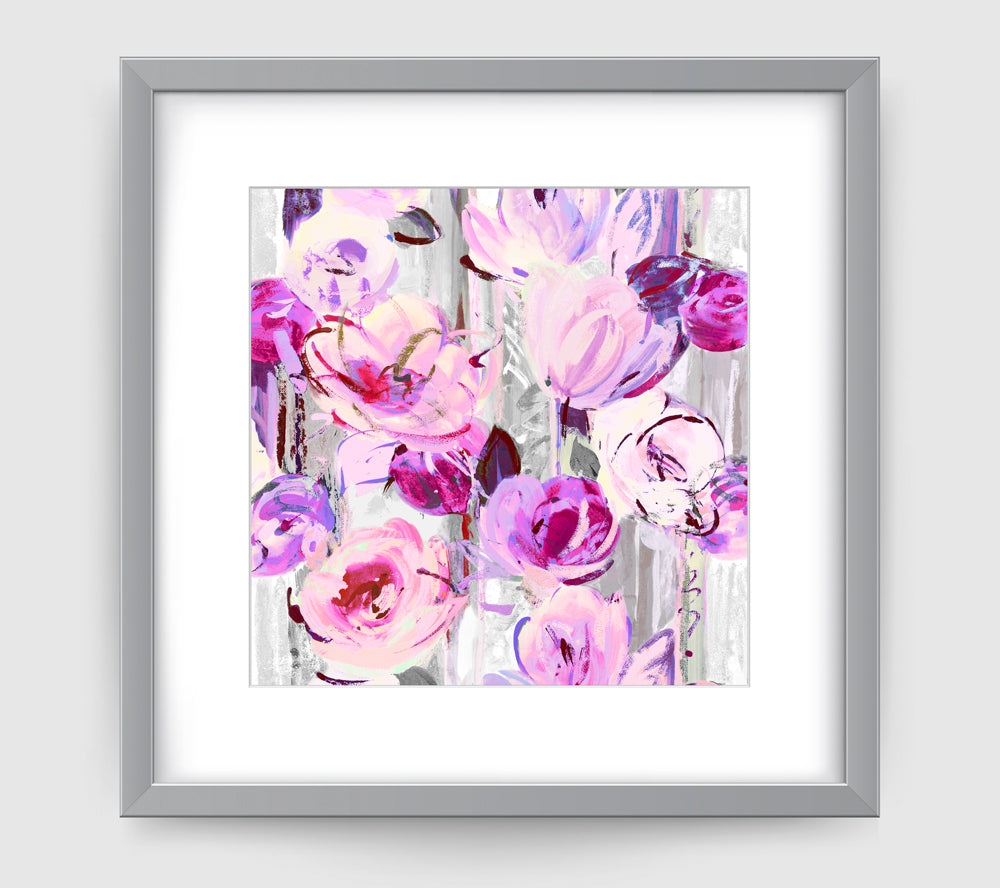 Delaunay Purple Grey Art Print - Impressionist Art Wall Decor Collection-Di Lewis