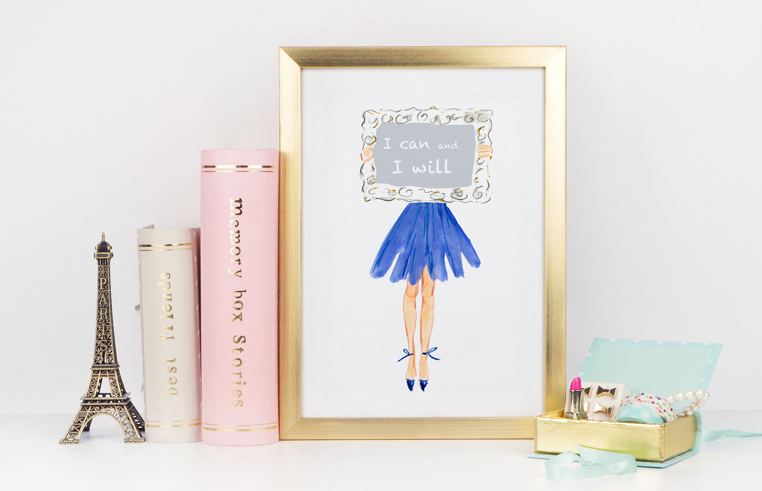 Determination Art Print - Fashion Illustration Wall Art Collection-Di Lewis