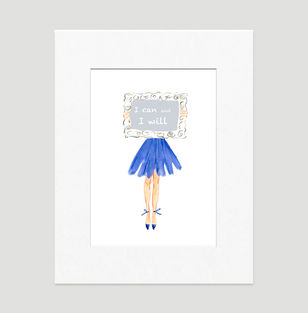 Determination Art Print - Fashion Illustration Wall Art Collection-Di Lewis