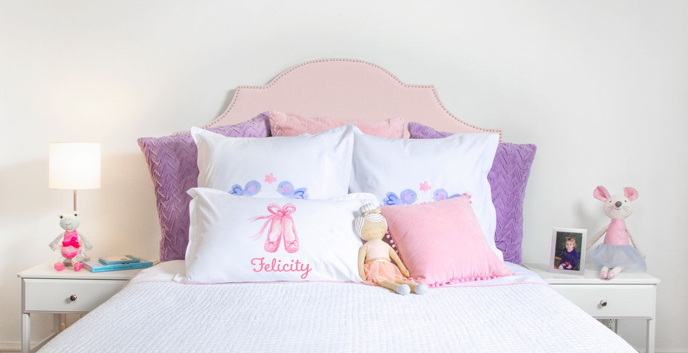 Ballet Slippers - Personalized Kids Pillowcase Collection