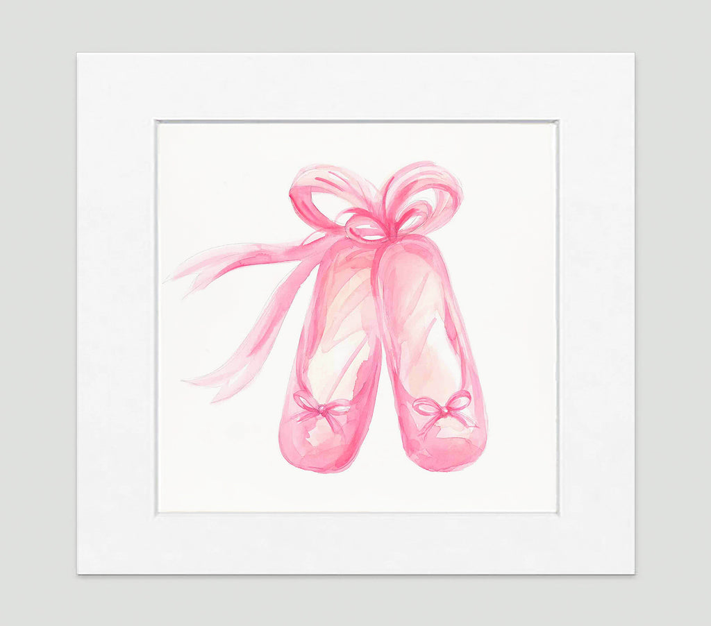 Ballet Slippers Art Print - Kids Wall Art Collection En Pointe Art Print - Kids Wall Art Collection-Di Lewis