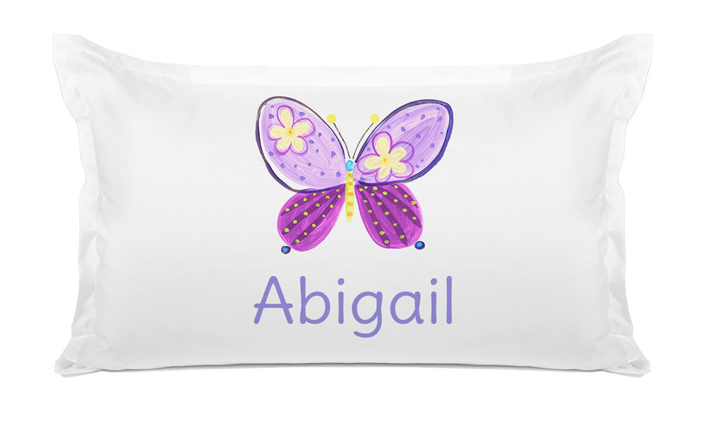 Pink Butterfly  - Personalized Kids Pillowcase Collection