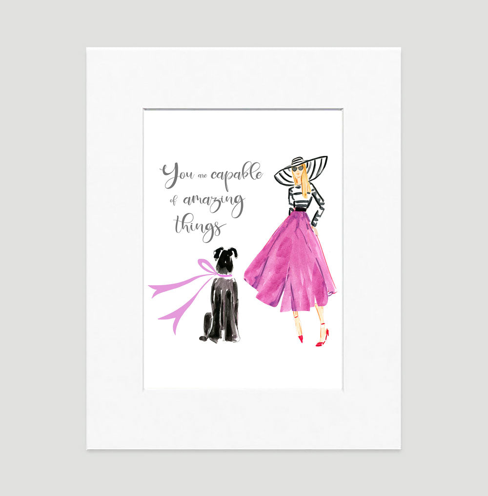 Amazing Inspiration Art Print - Fashion Illustration Wall Art Collection Fabulous Me Art Print - Fashion Illustration Wall Art Collection-Di Lewis