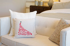 Fashionista Red Throw Pillow Cover - Fashion Illustrations Throw Pillow Cover Collection-Di Lewis