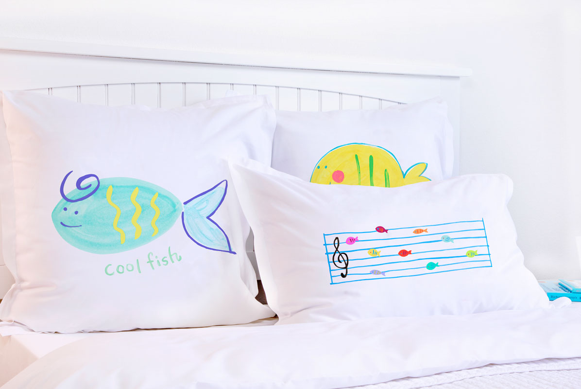 Musical Fish Notes - Personalized Kids Pillowcase Collection