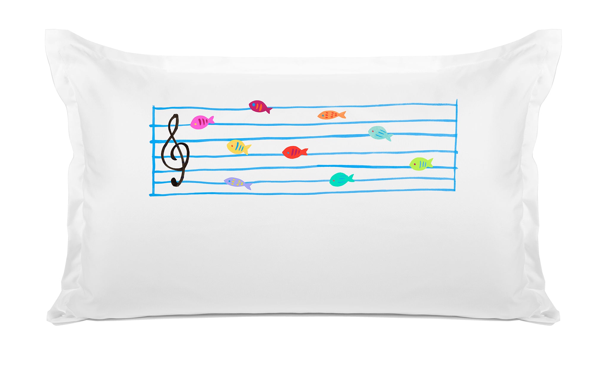 Musical Fish Notes - Personalized Kids Pillowcase Collection