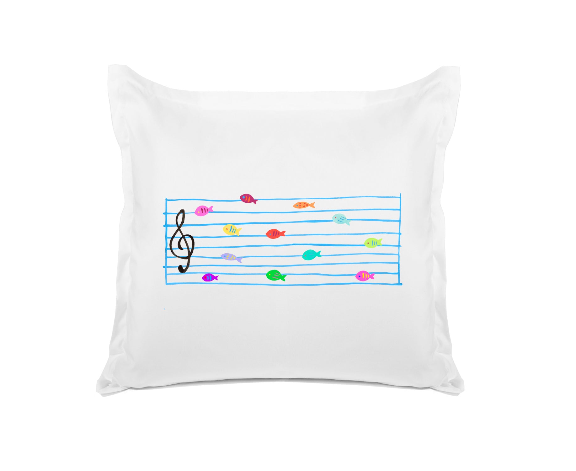 Musical Fish Notes - Personalized Kids Pillowcase Collection