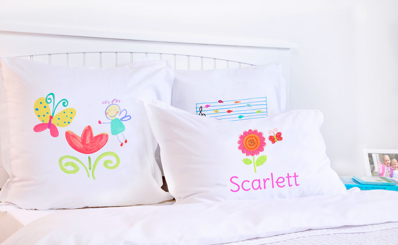 Flower Butterfly - Personalized Kids Pillowcase Collection