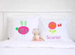 Flower Butterfly - Personalized Kids Pillowcase Collection