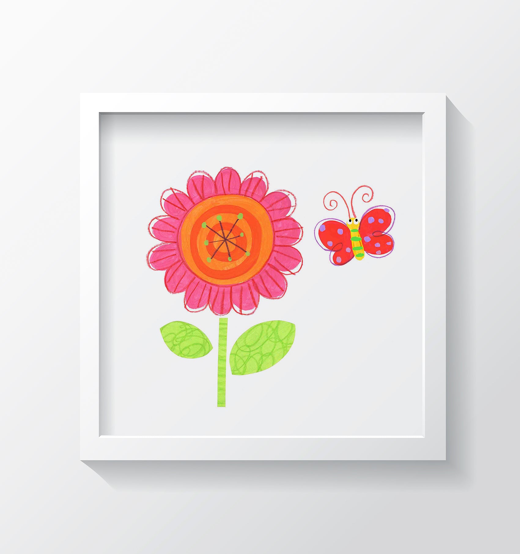 Flower Power Art Print - Kids Wall Art Collection-Di Lewis