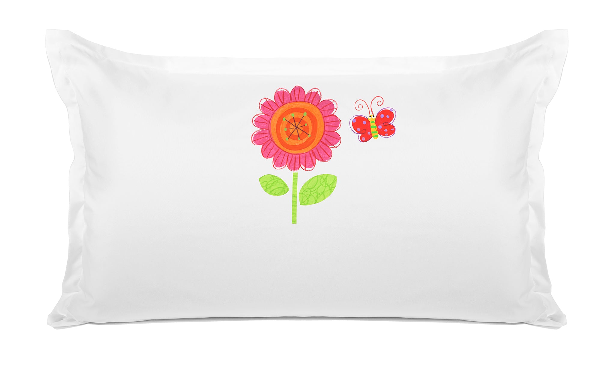 Flower Butterfly - Personalized Kids Pillowcase Collection