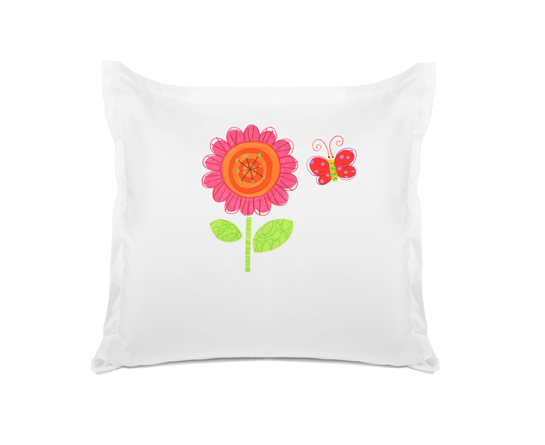 Flower Butterfly - Personalized Kids Pillowcase Collection