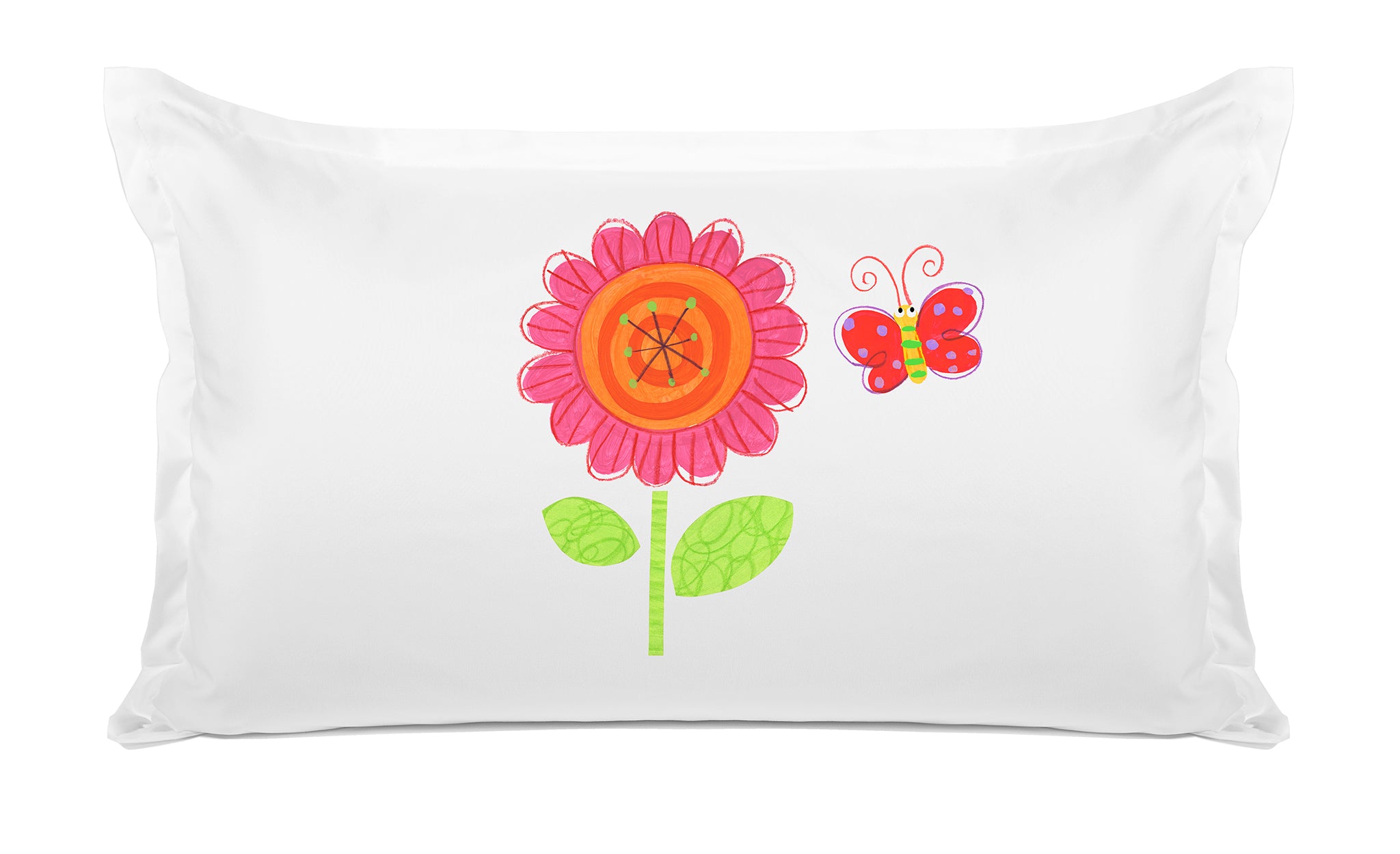 Flower Butterfly - Personalized Kids Pillowcase Collection