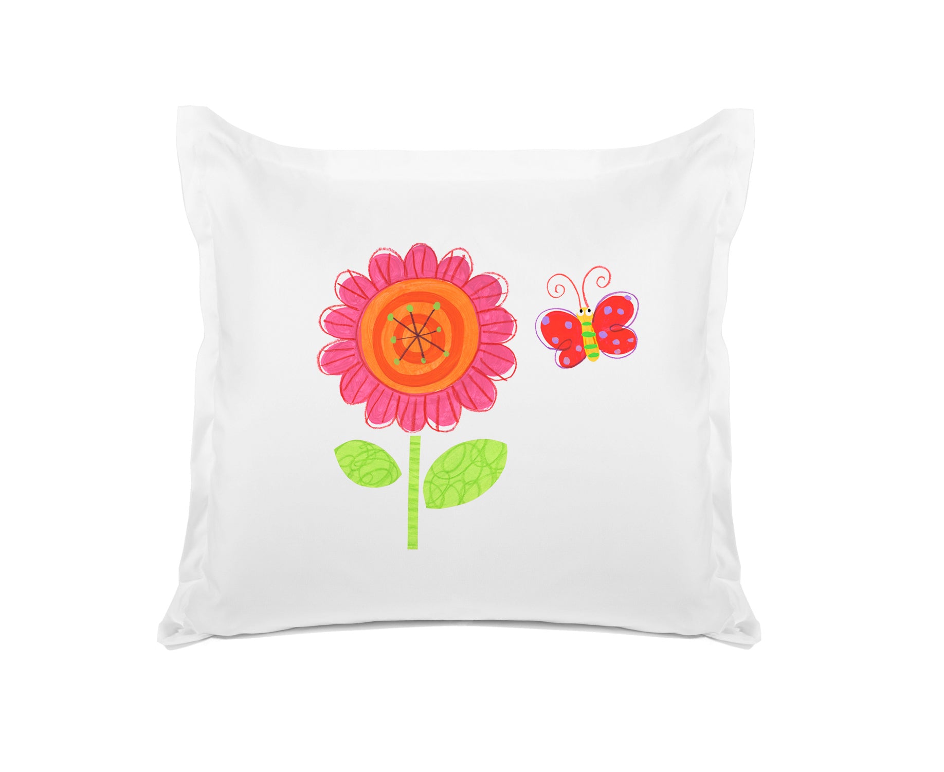 Flower Butterfly - Personalized Kids Pillowcase Collection