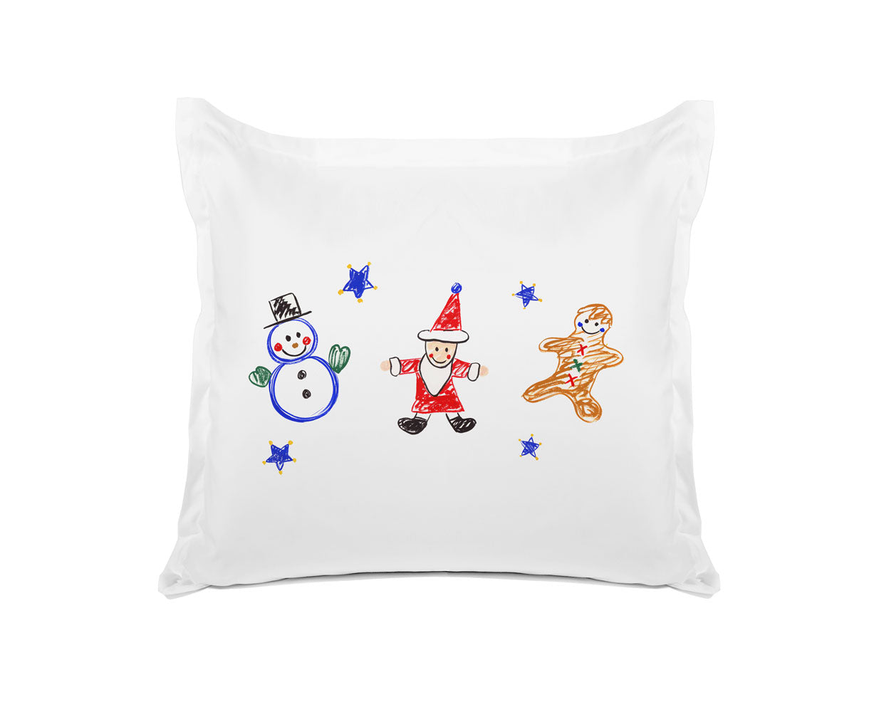 Snowman, Santa, Gingerbread Man - Kids Personalized Pillowcase Collection