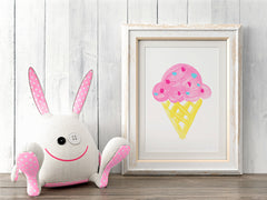 Gelato Art Print - Kids Wall Art Collection-Di Lewis