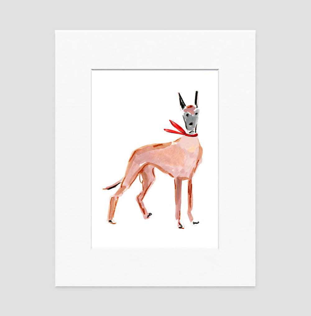 Duke Dane Art Print - Dog Illustrations Wall Art Collection-Di Lewis