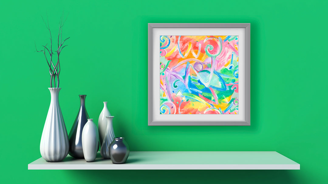 Acrobate Art Print - Abstract Art Wall Decor Collection-Di Lewis