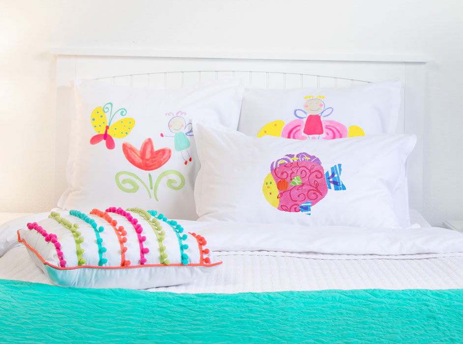 Happy Fish - Personalized Kids Pillowcase Collection-Di Lewis