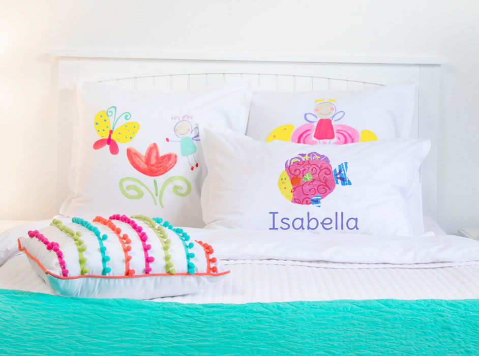 Happy Fish - Personalized Kids Pillowcase Collection-Di Lewis