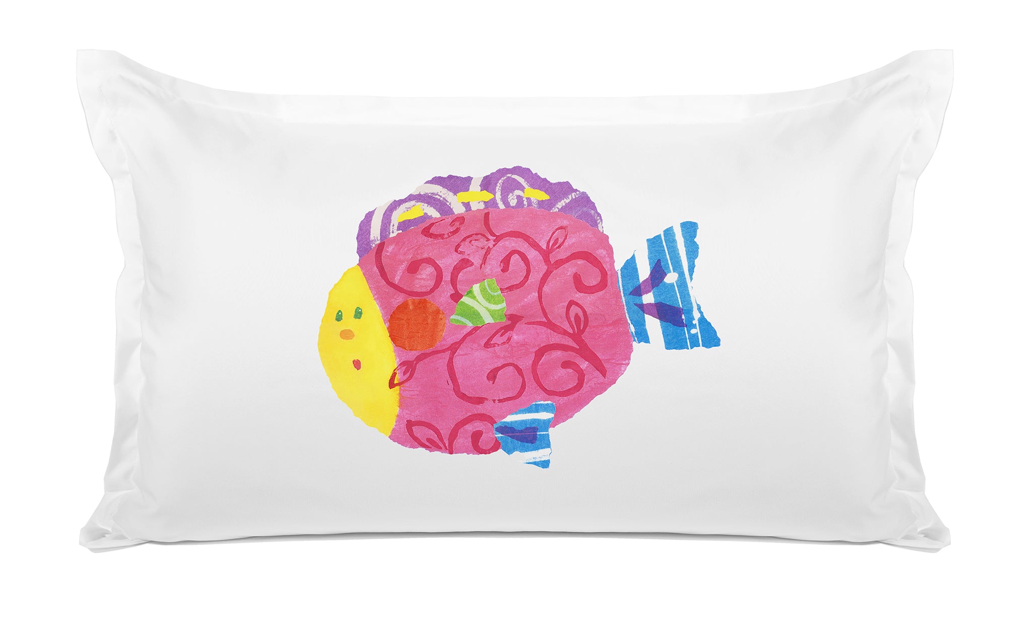 Happy Fish - Personalized Kids Pillowcase Collection-Di Lewis