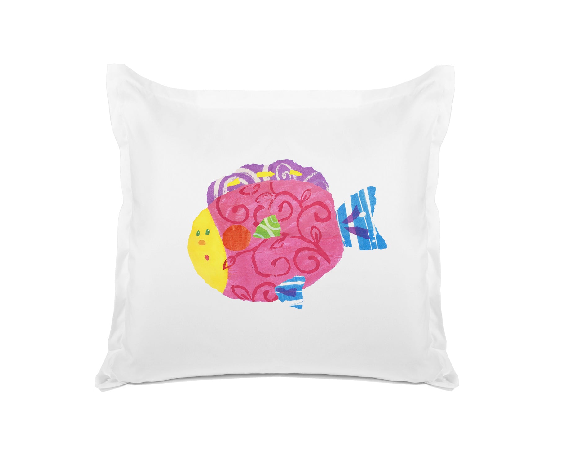 Happy Fish - Personalized Kids Pillowcase Collection-Di Lewis