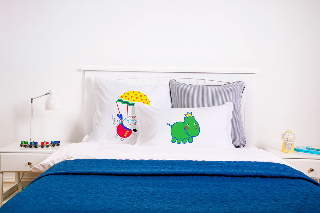 Harry Hippo - Personalized Kids Pillowcase Collection-Di Lewis