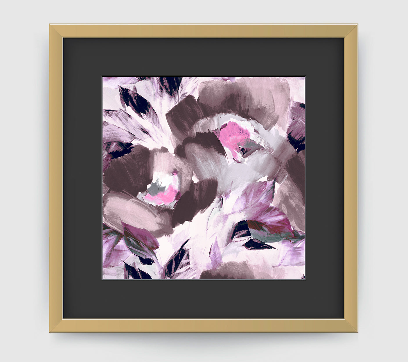 Helena Grey Purple Art Print - Impressionist Art Wall Decor Collection-Di Lewis