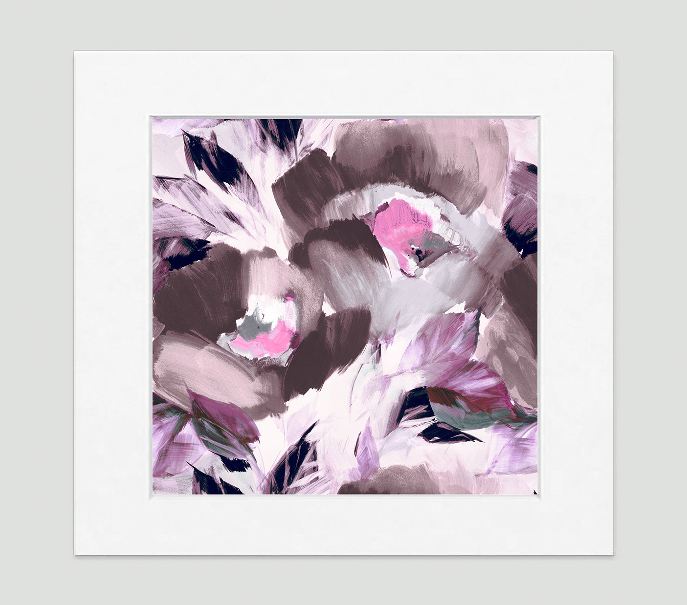 Helena Grey Purple Art Print - Impressionist Art Wall Decor Collection-Di Lewis