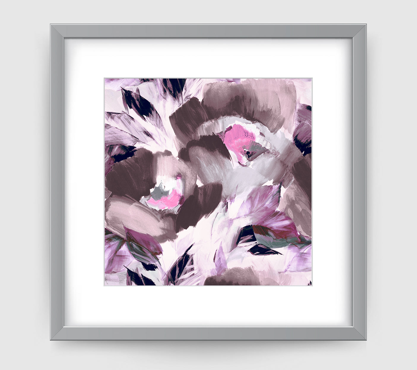 Helena Grey Purple Art Print - Impressionist Art Wall Decor Collection-Di Lewis