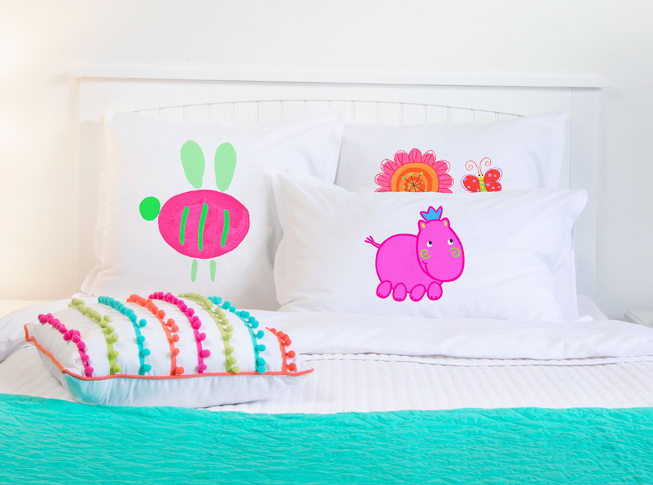 Henrietta Hippo - Personalized Kids Pillowcase Collection-Di Lewis