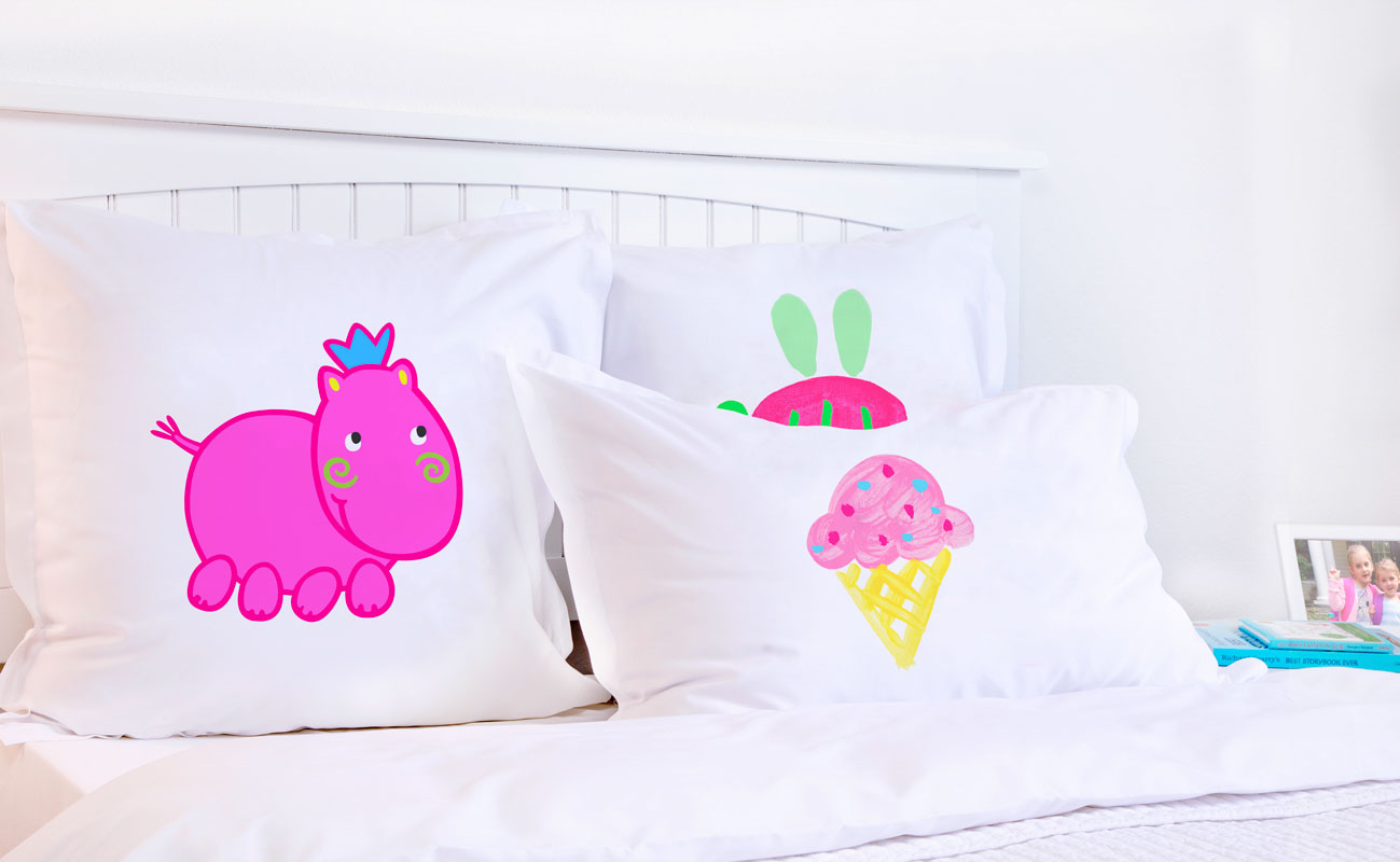 Henrietta Hippo - Personalized Kids Pillowcase Collection-Di Lewis