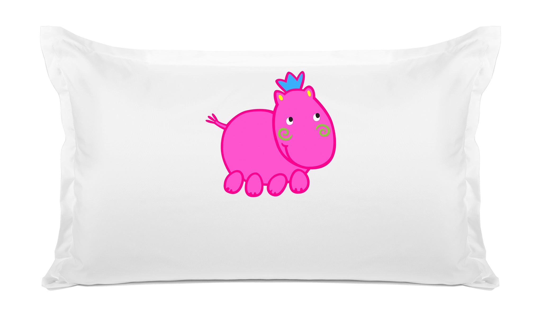 Henrietta Hippo - Personalized Kids Pillowcase Collection-Di Lewis