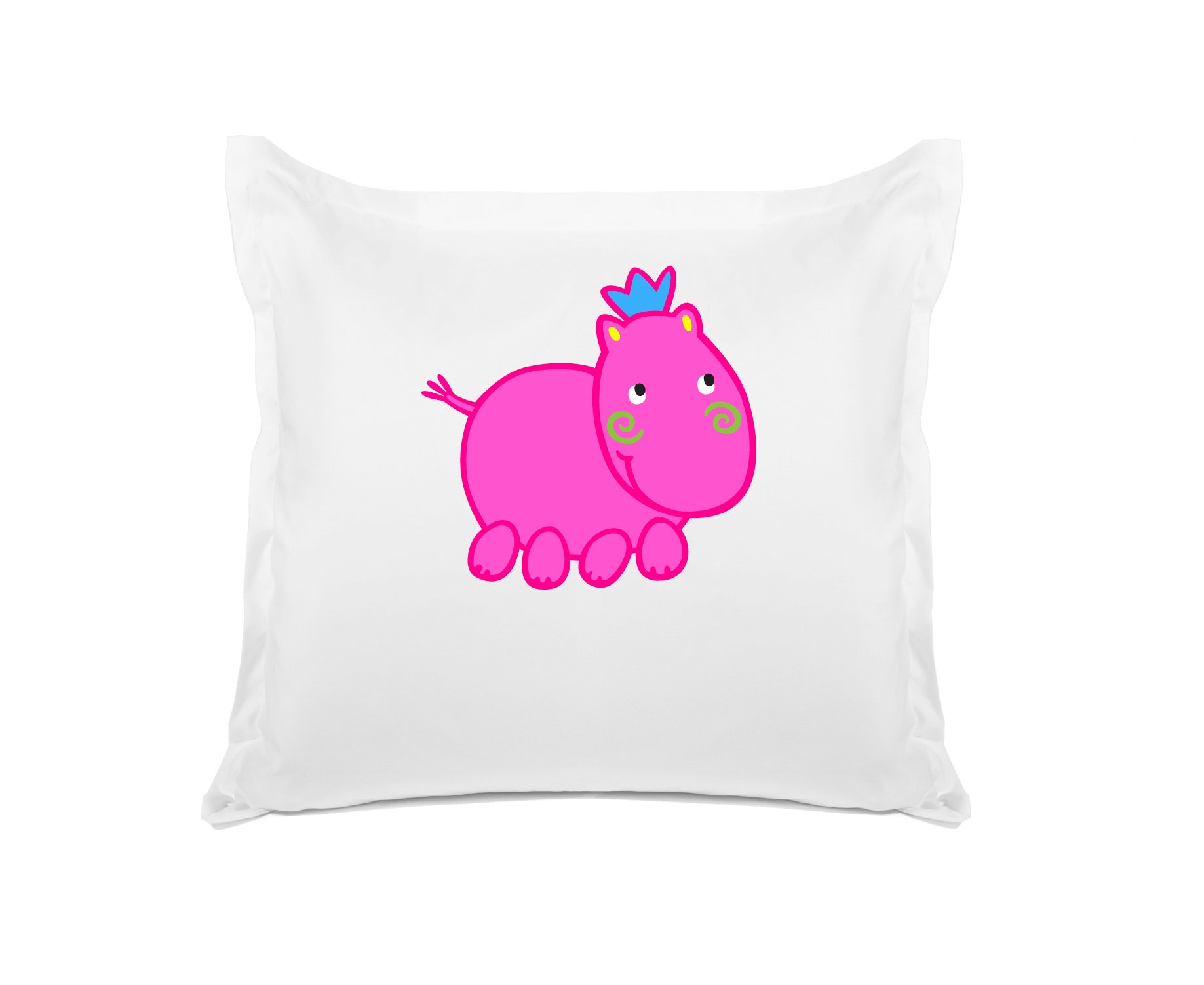 Henrietta Hippo - Personalized Kids Pillowcase Collection-Di Lewis