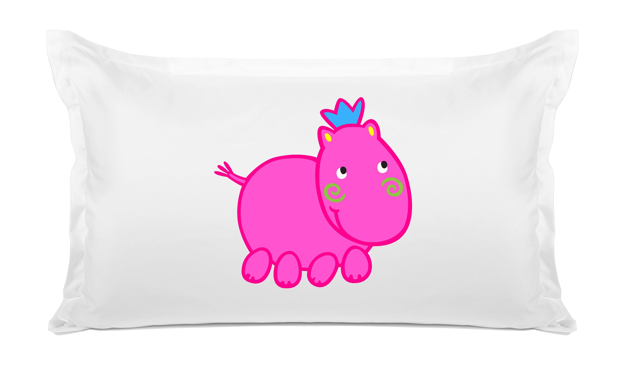 Henrietta Hippo - Personalized Kids Pillowcase Collection-Di Lewis