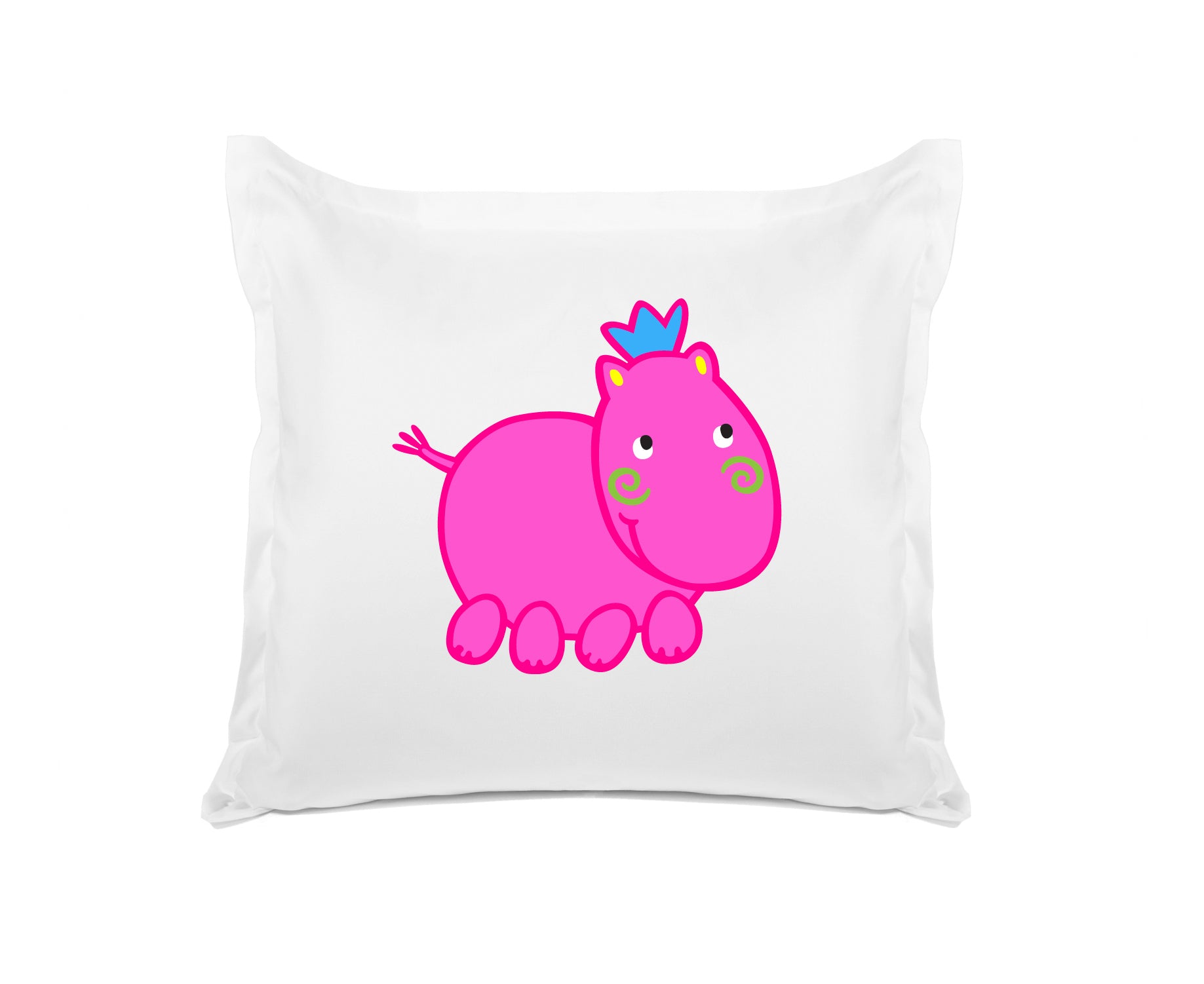 Henrietta Hippo - Personalized Kids Pillowcase Collection-Di Lewis