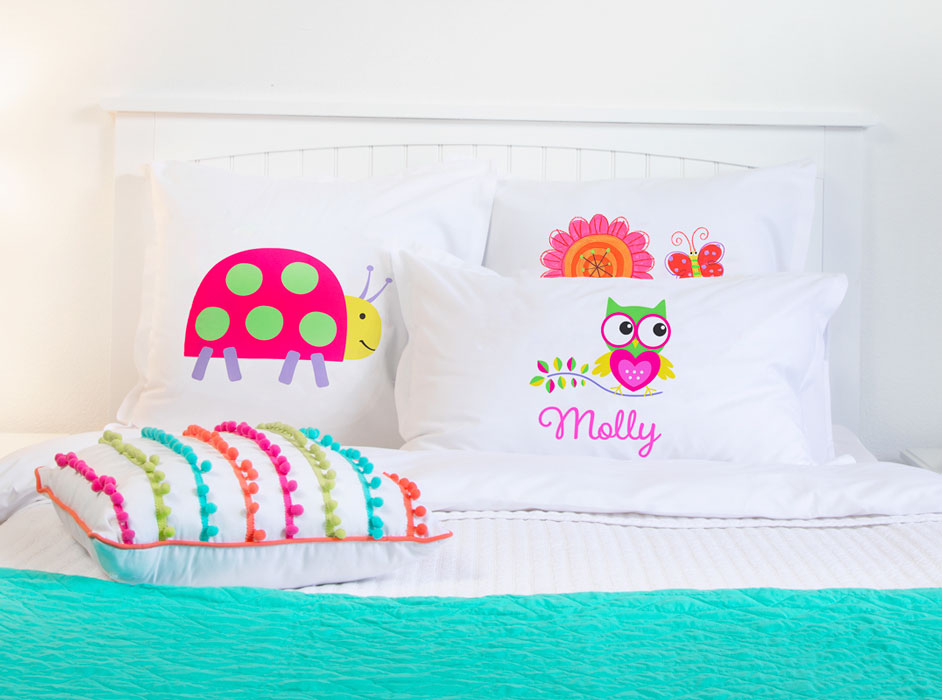 Hoot Hoot - Personalized Kids Pillowcase Collection-Di Lewis