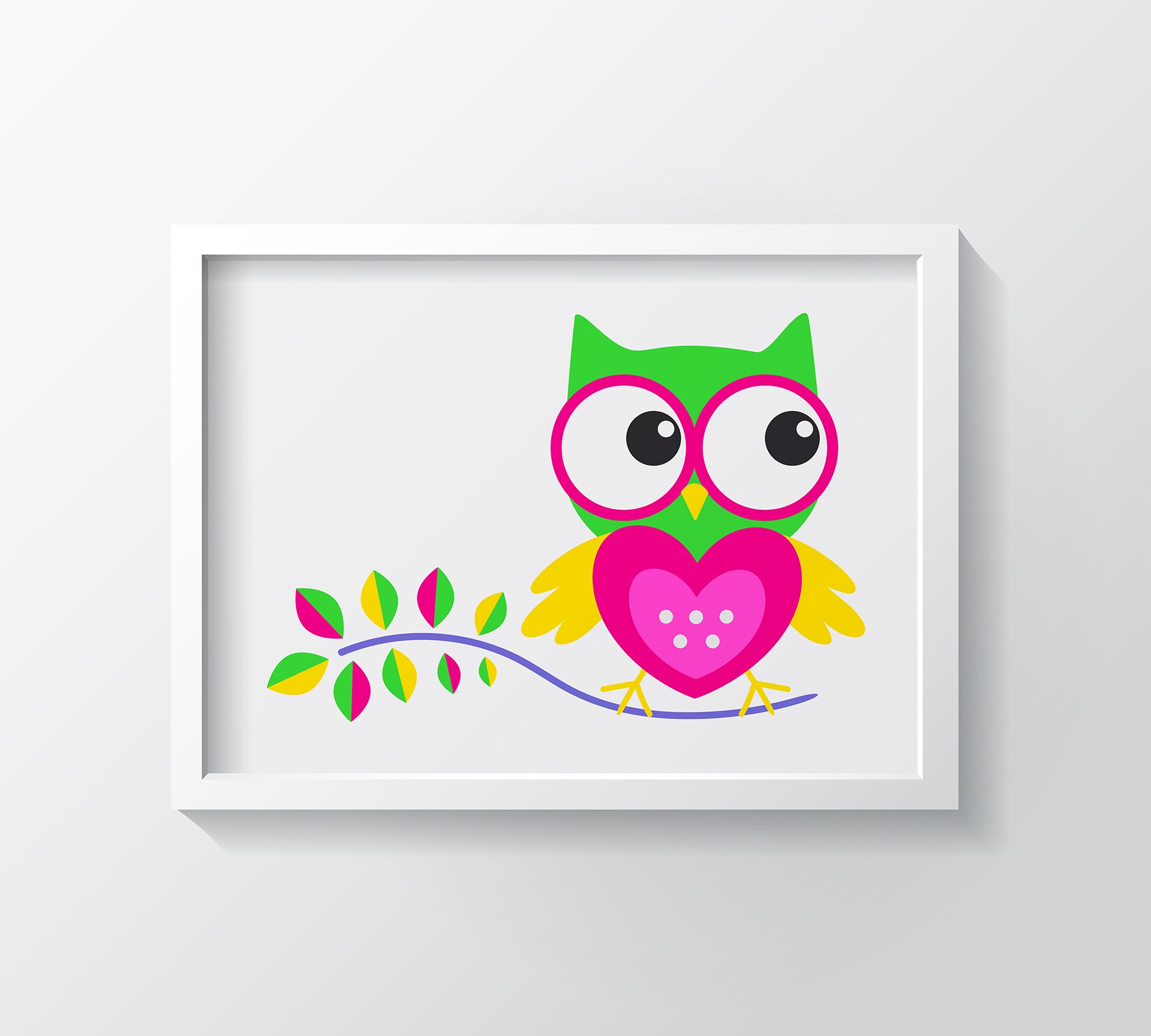 Hoot Hoot Art Print - Kids Wall Art Collection-Di Lewis