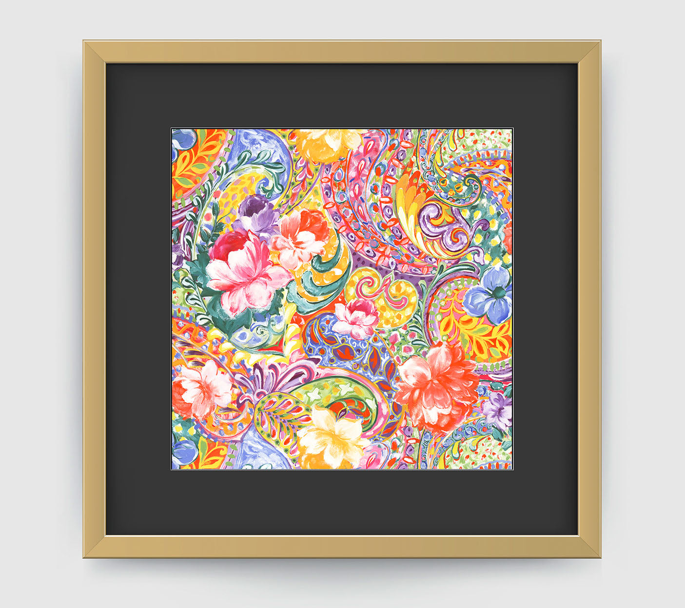 Indienne Art Print - Floral Art Wall Decor Collection-Di Lewis