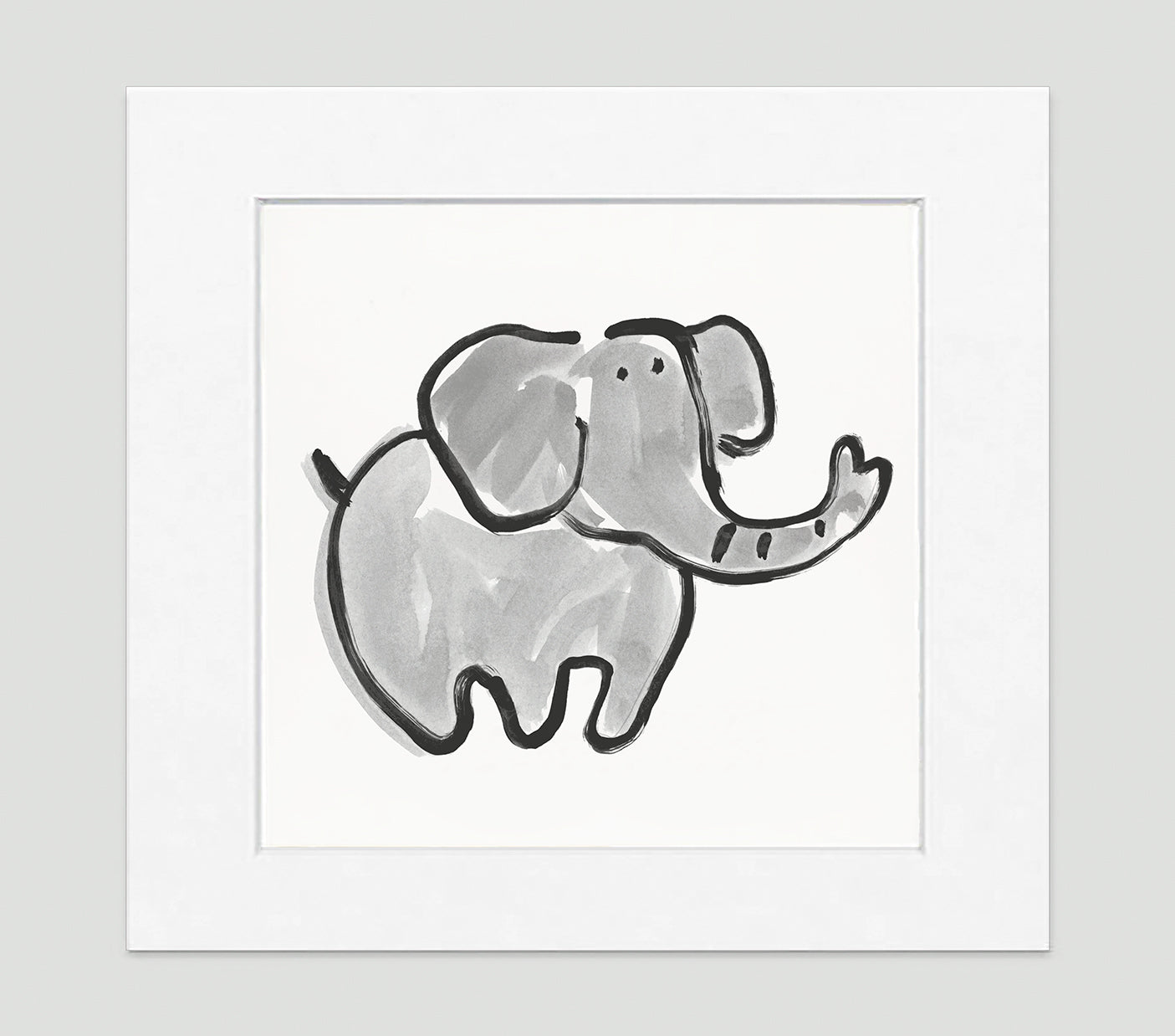 Jumbo (Blue) Art Print - Kids Wall Art Collection-Di Lewis