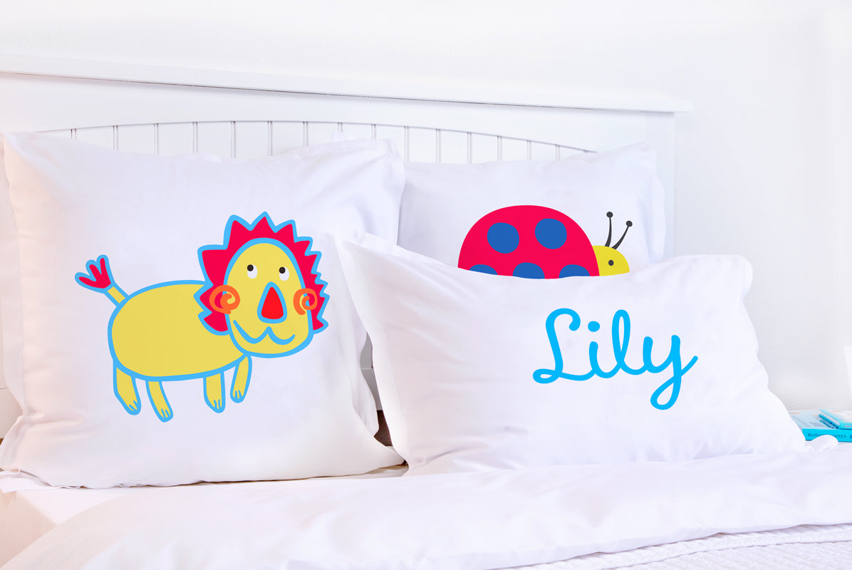 Gold Lion - Personalized Kids Pillowcase Collection