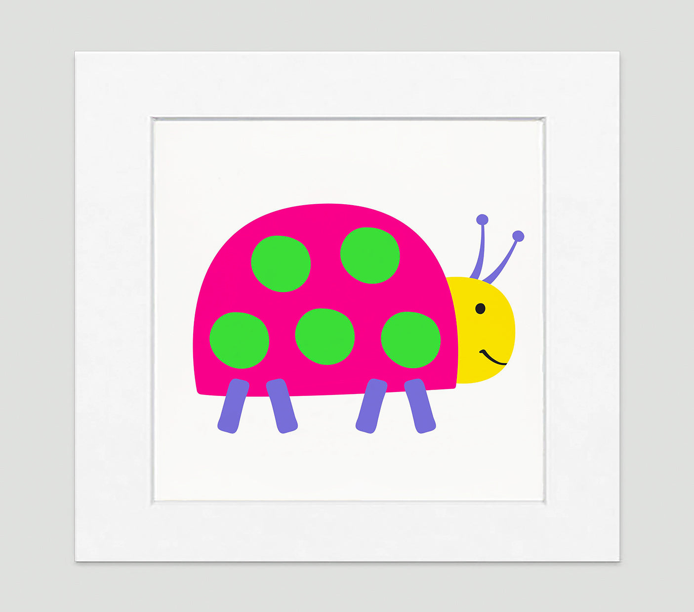 Lady Bug Art Print - Kids Wall Art Collection-Di Lewis