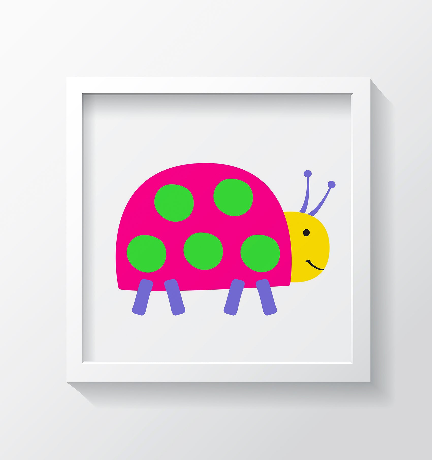 Lady Bug Art Print - Kids Wall Art Collection-Di Lewis