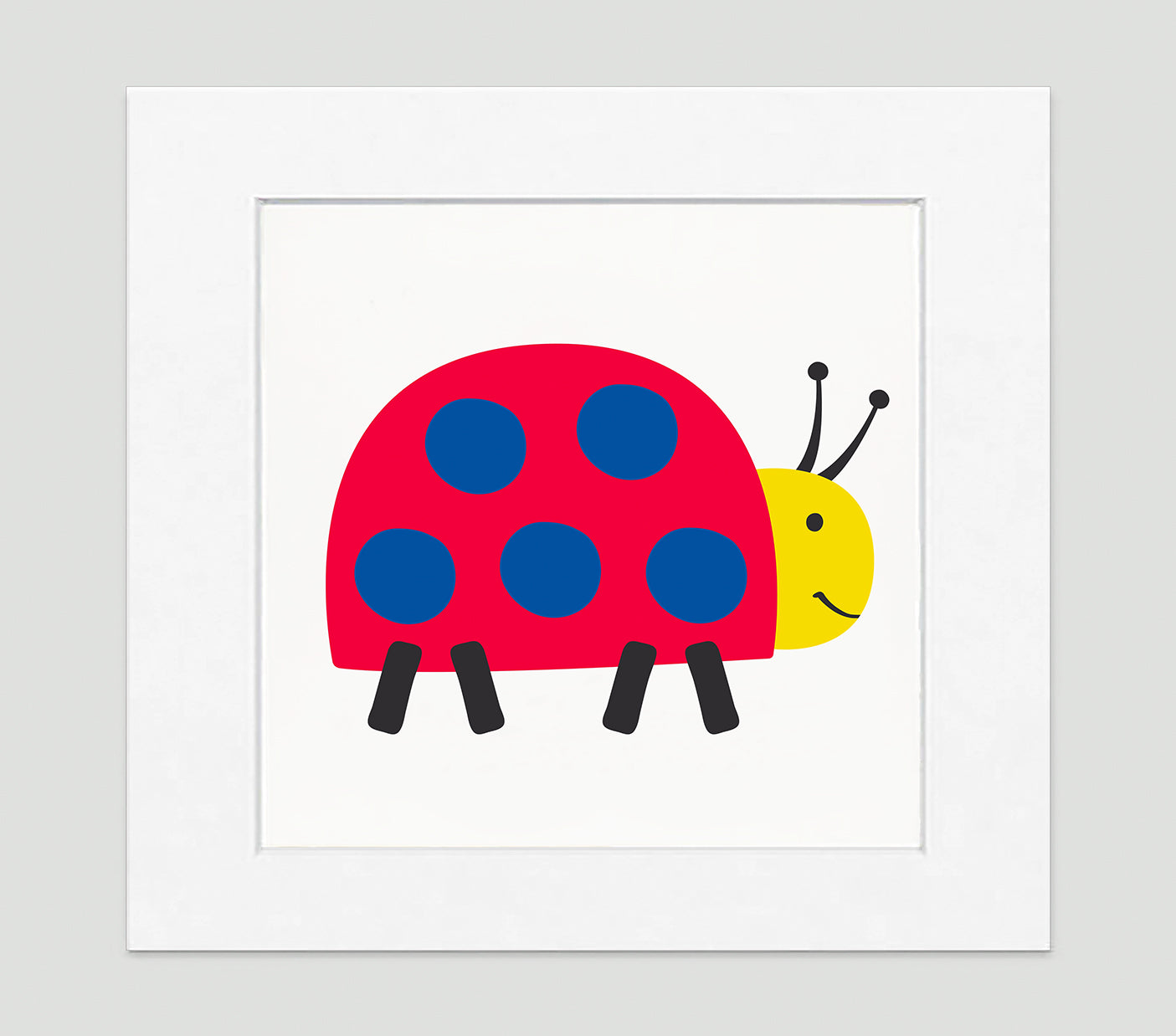 Lady Bug Art Print - Kids Wall Art Collection-Di Lewis