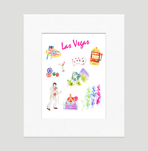 Las Vegas Art Print - Travel Print Wall Art Collection-Di Lewis