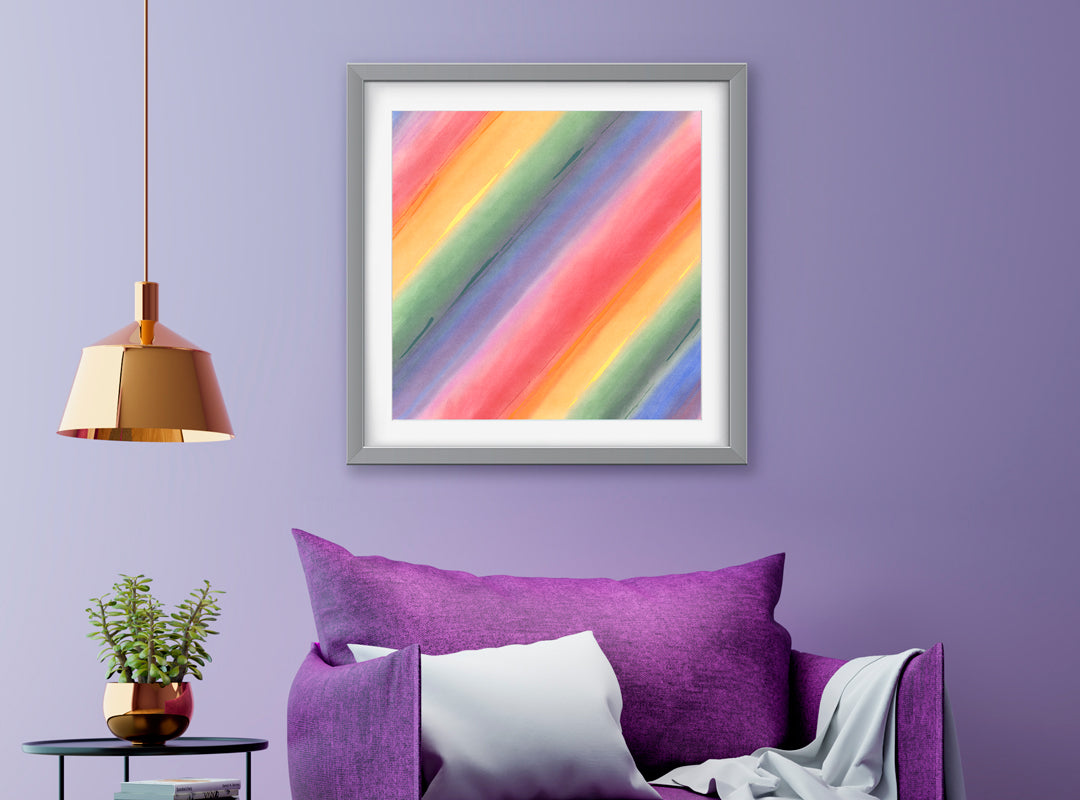 Aurora Multi Art Print - Abstract Art Wall Decor Collection-Di Lewis