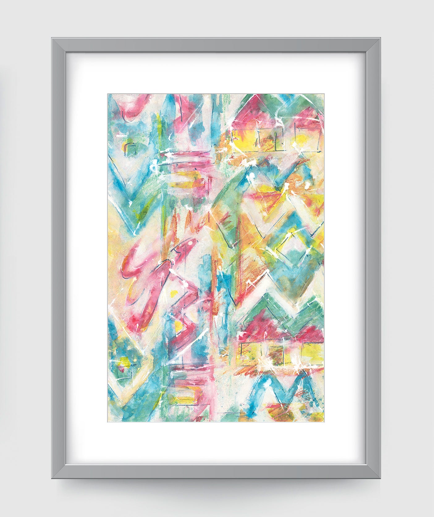 Les Angles Art Print - Abstract Art Wall Decor Collection-Di Lewis