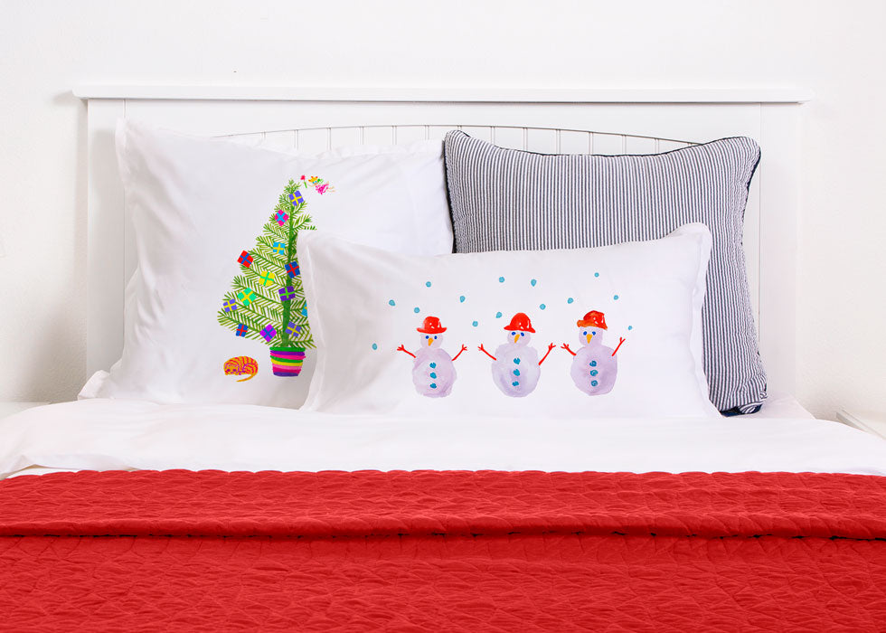 Winter Snowman - Kids Personalized Pillowcase Collection