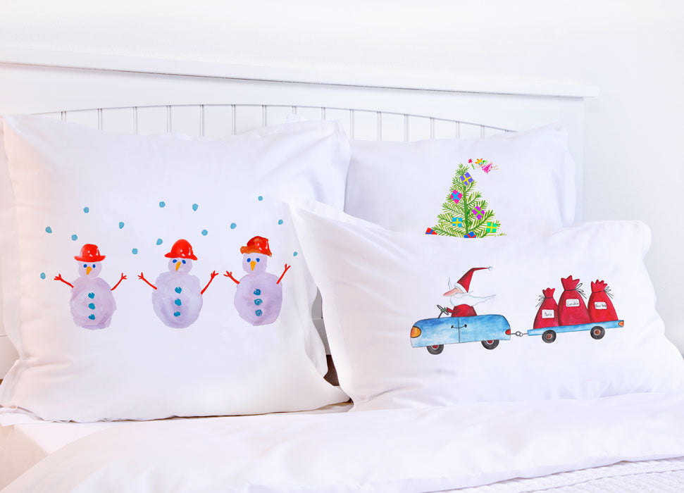 Winter Snowman - Kids Personalized Pillowcase Collection